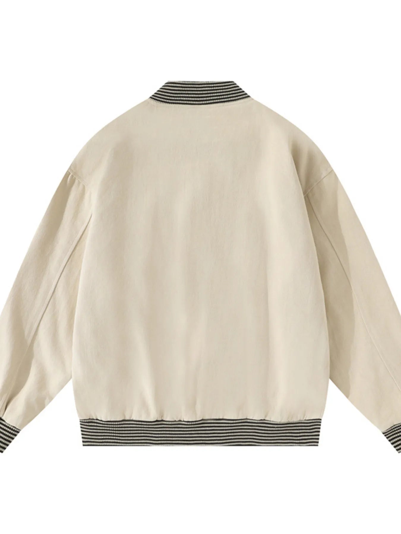 Men's Striped Hem Zip Up Jacket - Men's jackets by Trendsi | Available at Handbags Specialist Headquarter