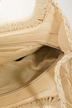 Fame Color Block Double-Use Braided Tote Bag - Tote Bag by Trendsi | Available at Handbags Specialist Headquarter