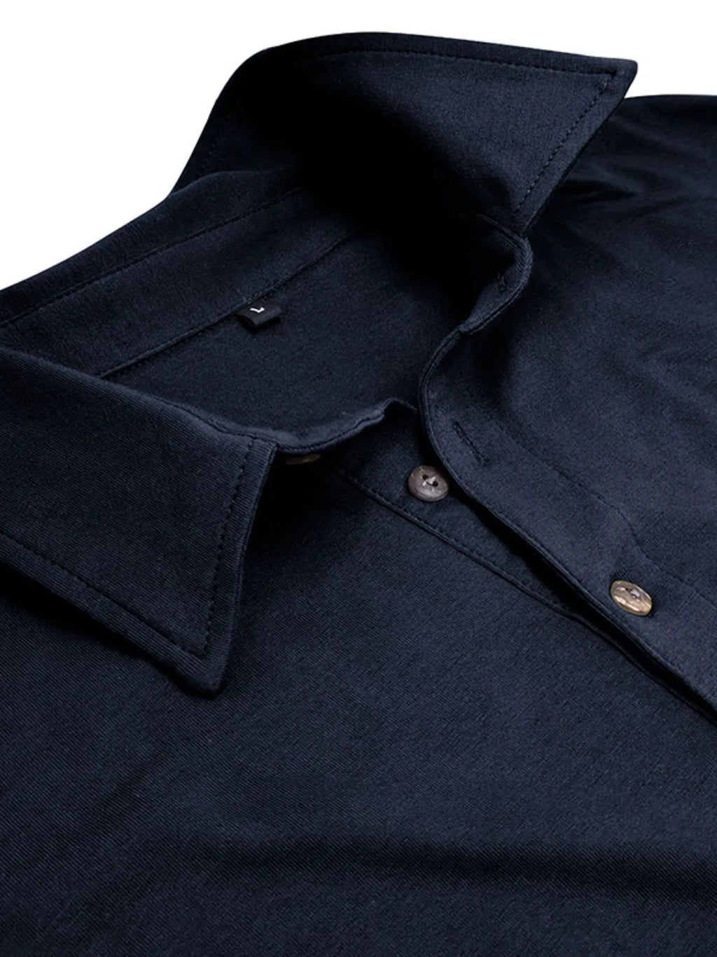 Men's Collared Neck Long Sleeve Polo - Men's Polo shirt by Trendsi | Available at Handbags Specialist Headquarter