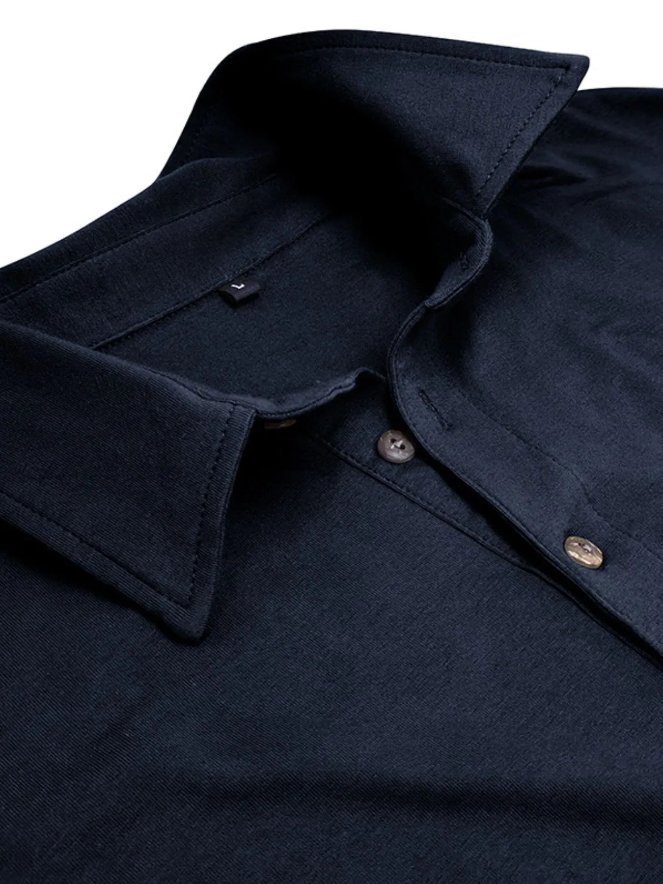 Men's Collared Neck Long Sleeve Polo - Men's Polo shirt by Trendsi | Available at Handbags Specialist Headquarter