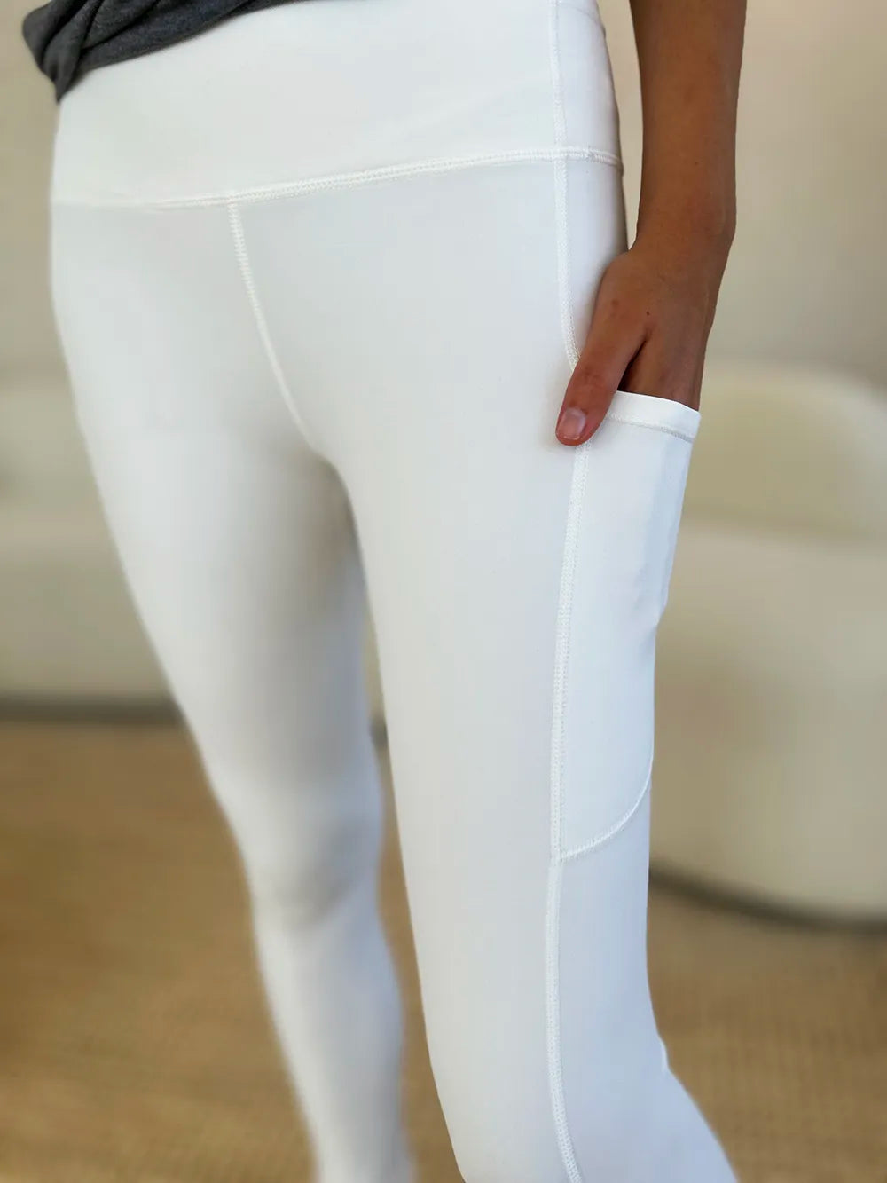 Wide Waistband Sports Leggings - Leggings by Trendsi | Available at Handbags Specialist Headquarter