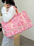 Oxford Cloth Leopard Travel Bag - travel-bag by Trendsi | Available at Handbags Specialist Headquarter