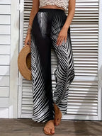 Printed Wide Leg Pants - Women Pants by Trendsi | Available at Handbags Specialist Headquarter