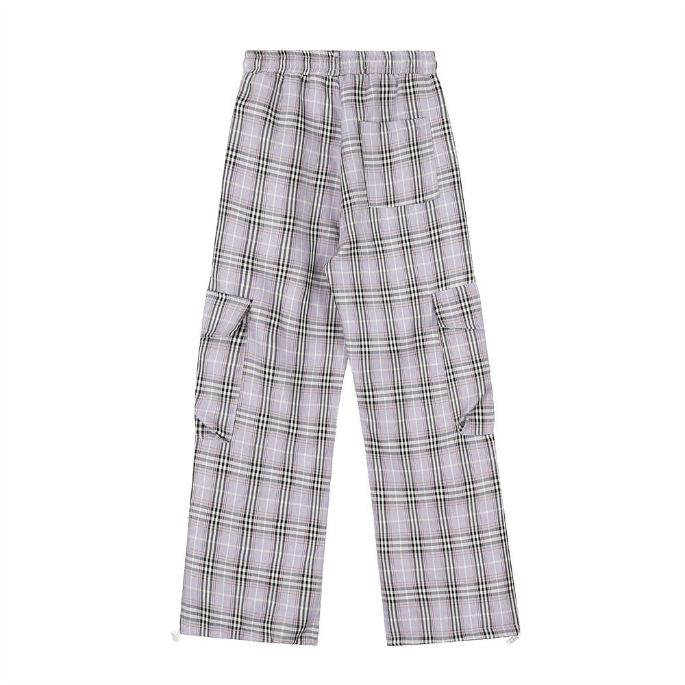 PlaidFlex Men's Casual Work Trousers
