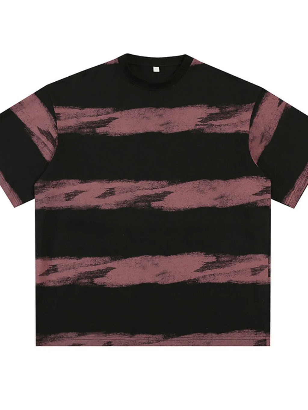 Men's Plus Size Basic style Round Neck Striped T-Shirt - Men's T-Shirt by Trendsi | Available at Handbags Specialist Headquarter