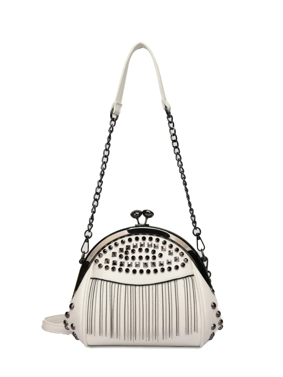 Studded Fringe Crossbody Bag - Crossbody Bag by Trendsi | Available at Handbags Specialist Headquarter
