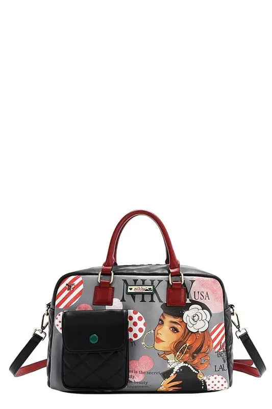 Nicole Lee USA Eco-Leather Boston Bag - Tote Bag by Trendsi | Available at Handbags Specialist Headquarter