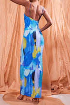 Backless Printed Maxi Cami Dress - Maxi Dress by Trendsi | Available at Handbags Specialist Headquarter