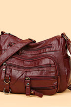 Stylish Multi-Pocket PU Leather Crossbody Bag - Handbags by Trendsi | Available at Handbags Specialist Headquarter