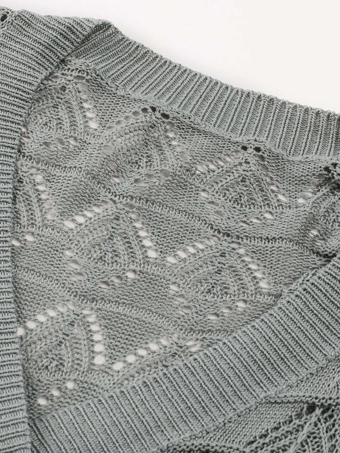 Buttoned Front Openwork Cardigan - Tops by Trendsi | Available at Handbags Specialist Headquarter