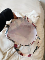 Printed Canvas Handbag with Zipper - Handbags by Trendsi | Available at Handbags Specialist Headquarter