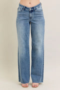 Judy Blue Full Size V - Front Baggy Jeans Plus Size - Women / Jeans & Denim by Trendsi | Available at Handbags Specialist Headquarter