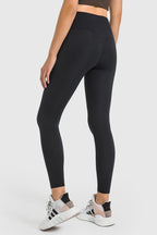 Millennia High Waist Ankle-Length Yoga Leggings - Leggings by Trendsi | Available at Handbags Specialist Headquarter