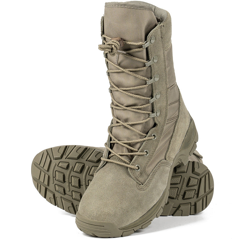 Verdant Vortex High-Top Combat Boots