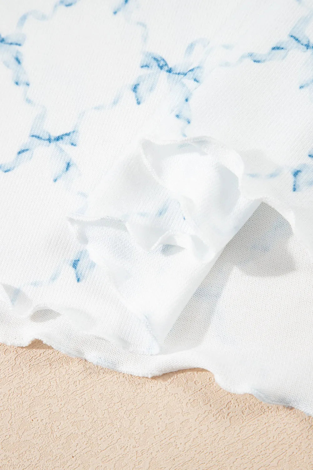 Printed Round Neck Top and Shorts Two-Piece Lounge Set - Sleepwear by Trendsi | Available at Handbags Specialist Headquarter