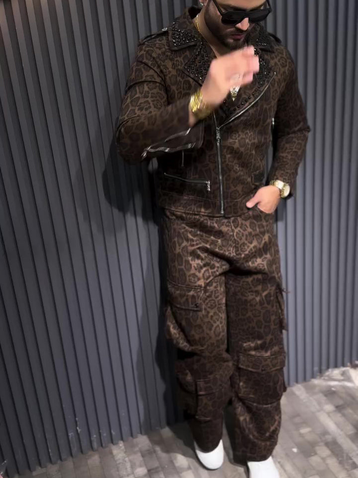 WildStride Leopard Biker & Cargo Set