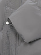 Men's Full Size Quilted Long Sleeve Puffer Jacket Plus Size - Men's jackets by Trendsi | Available at Handbags Specialist Headquarter