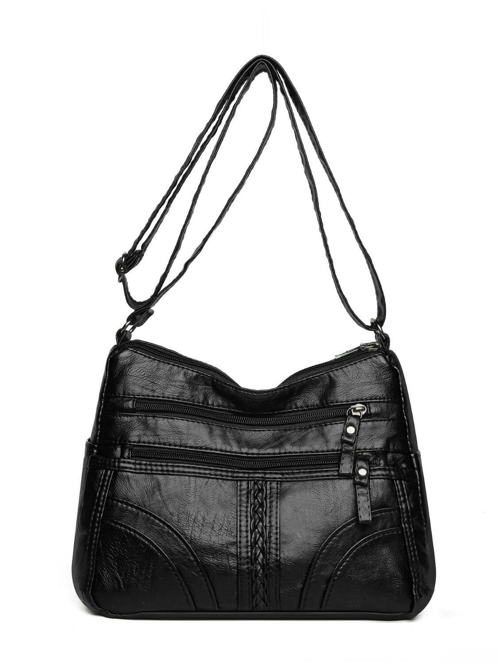 PU Leather Adjustable Strap Shoulder Bag - Shoulder Bags by Trendsi | Available at Handbags Specialist Headquarter