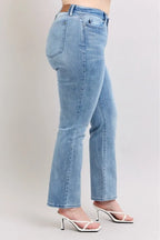 Judy Blue Plus Size High Waist Dad Jeans - Women / Jeans & Denim by Trendsi | Available at Handbags Specialist Headquarter