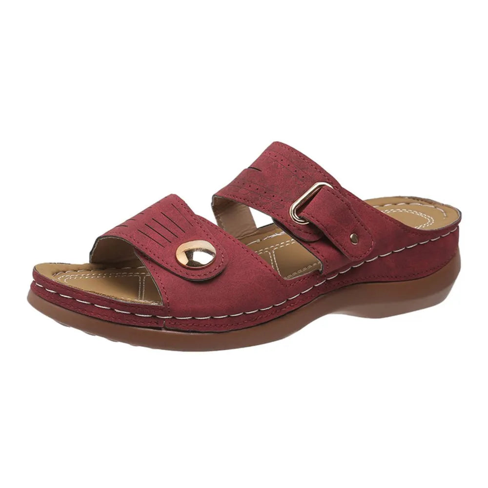 Open Toe Wedge Sandals -  by Trendsi | Available at Handbags Specialist Headquarter