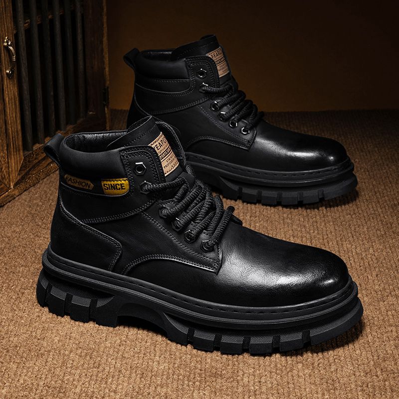 UrbanStride: Trendy British High-Top Work Boots
