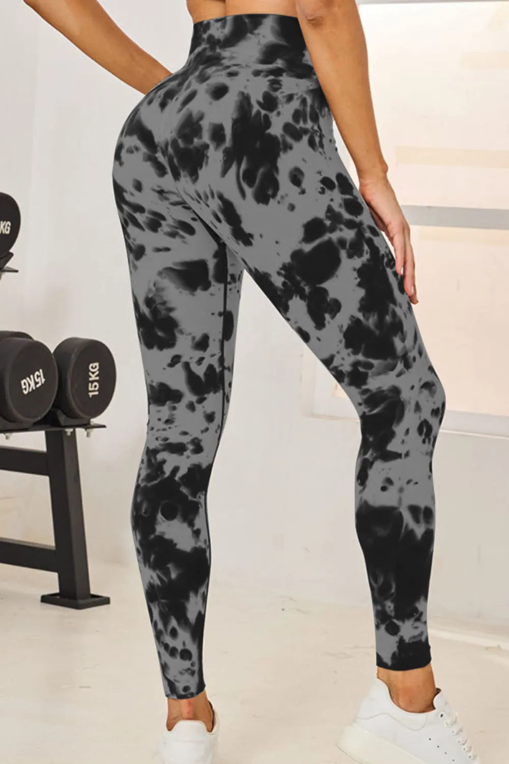 Tie-Dye High Waist Active Leggings - Leggings by Trendsi | Available at Handbags Specialist Headquarter