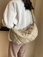 Quilted Polyester Crossbody Bag - Handbags by Trendsi | Available at Handbags Specialist Headquarter