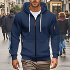 Zipper Hooded Sweatshirt Men's Sports Casual Cardigan Coat