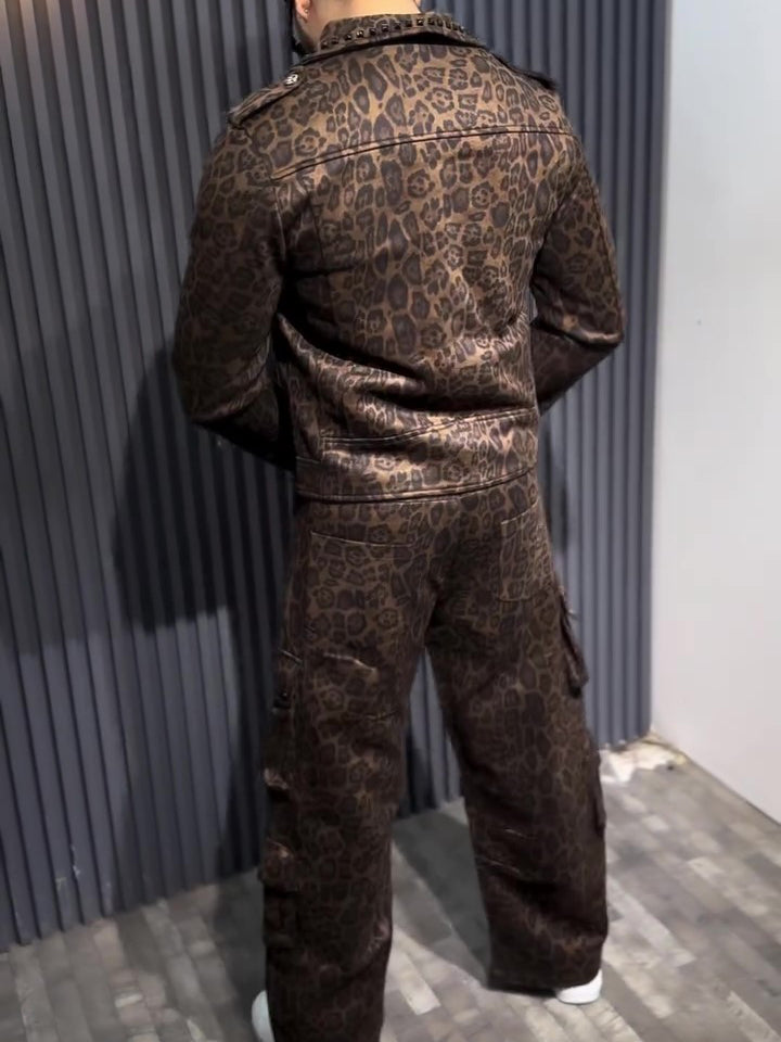 WildStride Leopard Biker & Cargo Set