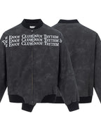 Men's Zip Up Letter Graphic Bomber Jacket - Men's jackets by Trendsi | Available at Handbags Specialist Headquarter