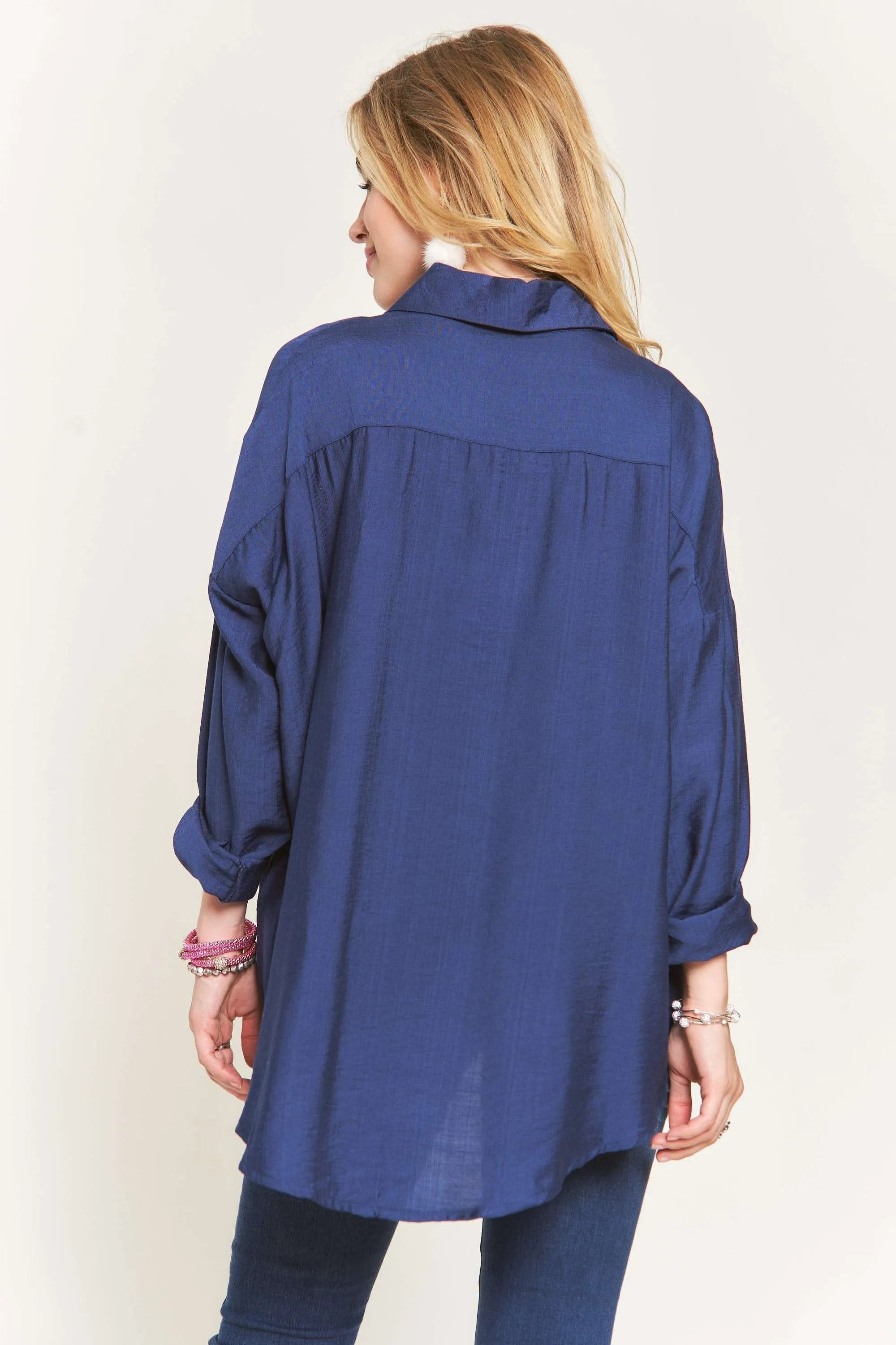 ADORA Button Down Linen Shirt - Women's Down Shirt Tops by Trendsi | Available at Handbags Specialist Headquarter