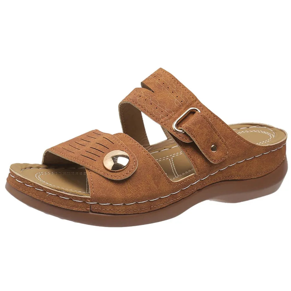 Open Toe Wedge Sandals -  by Trendsi | Available at Handbags Specialist Headquarter