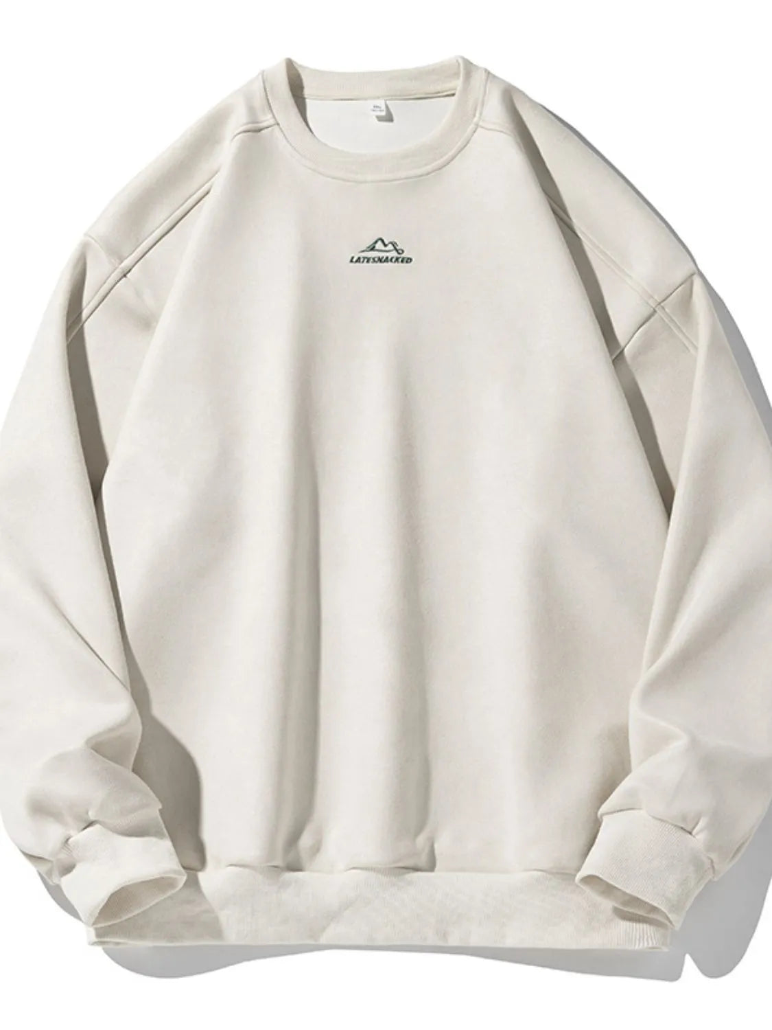 Men's Full Size Round Neck Long Sleeve Sweatshirt Plus Size - Men's Sweatshirts by Trendsi | Available at Handbags Specialist Headquarter