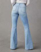 Distressed Jeans with Pockets - Women / Jeans & Denim by Trendsi | Available at Handbags Specialist Headquarter
