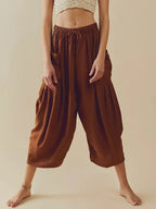 Full Size Wide Leg Pants with Pockets - Women Pants by Trendsi | Available at Handbags Specialist Headquarter