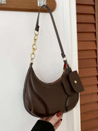 PU Leather Shoulder Bag with EarPods Bag - Crossbody Bag by Trendsi | Available at Handbags Specialist Headquarter