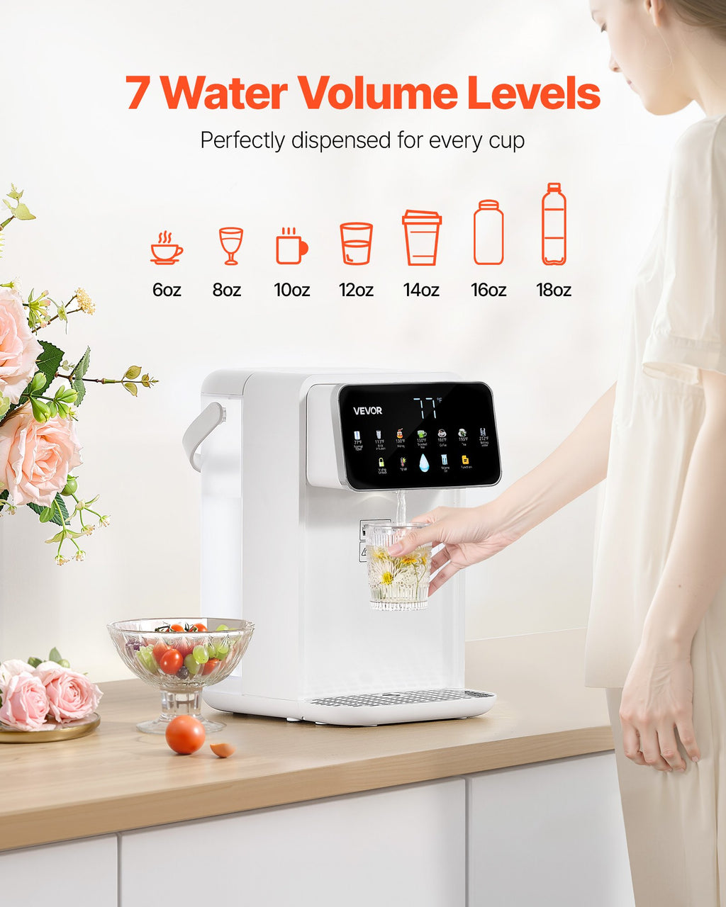 QuickBoil 7x7 Countertop Hot Water Dispenser - decor by Trendsi | Available at Handbags Specialist Headquarter