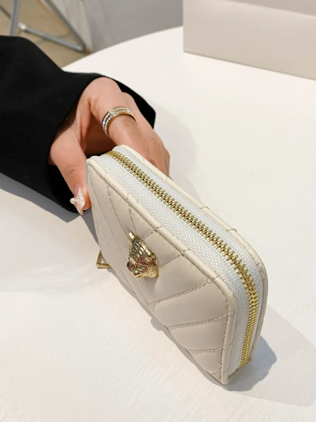 PU leather Solid Color Wallet - Wallet by Trendsi | Available at Handbags Specialist Headquarter