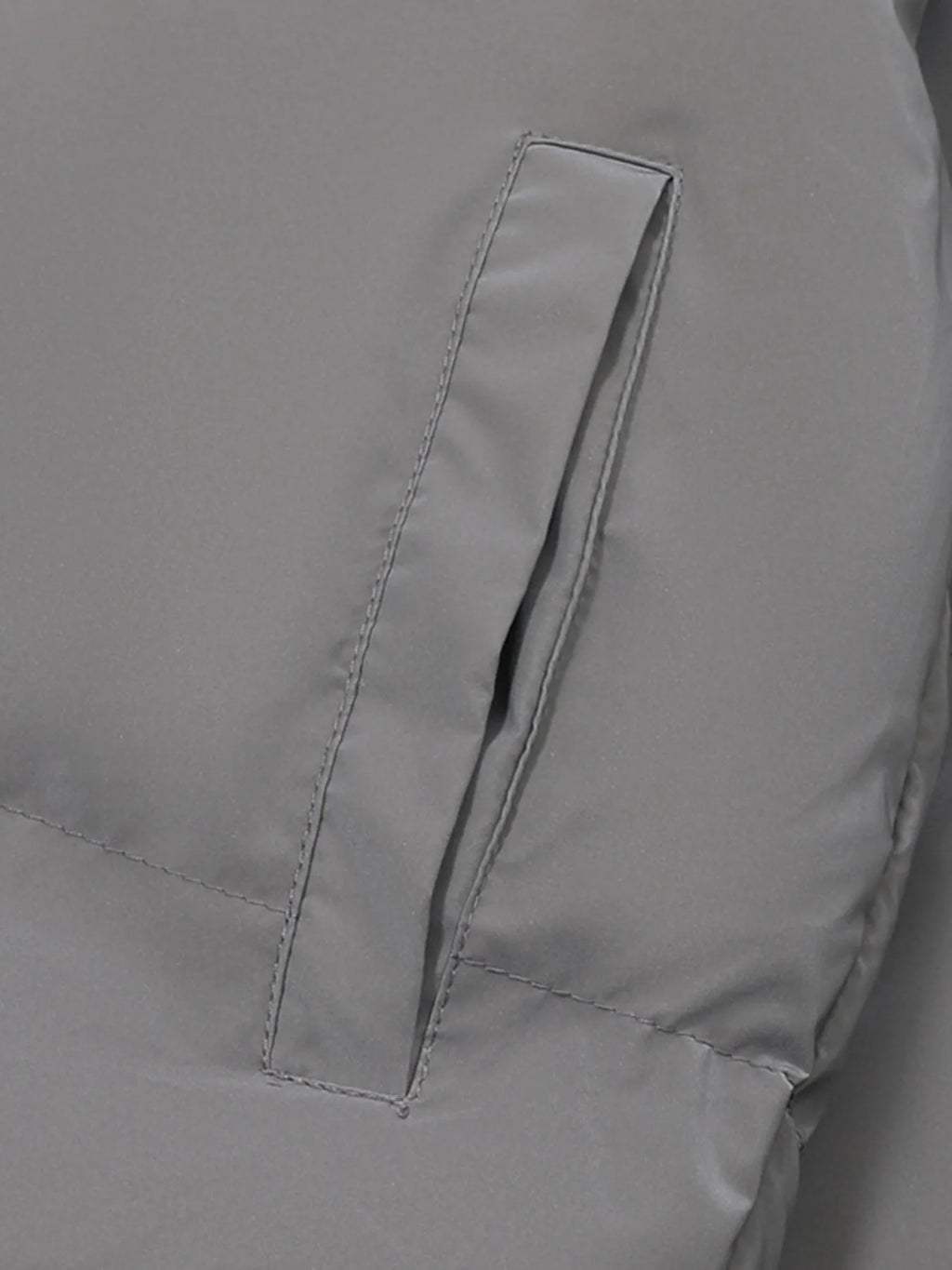 Men's Full Size Quilted Long Sleeve Puffer Jacket Plus Size - Men's jackets by Trendsi | Available at Handbags Specialist Headquarter