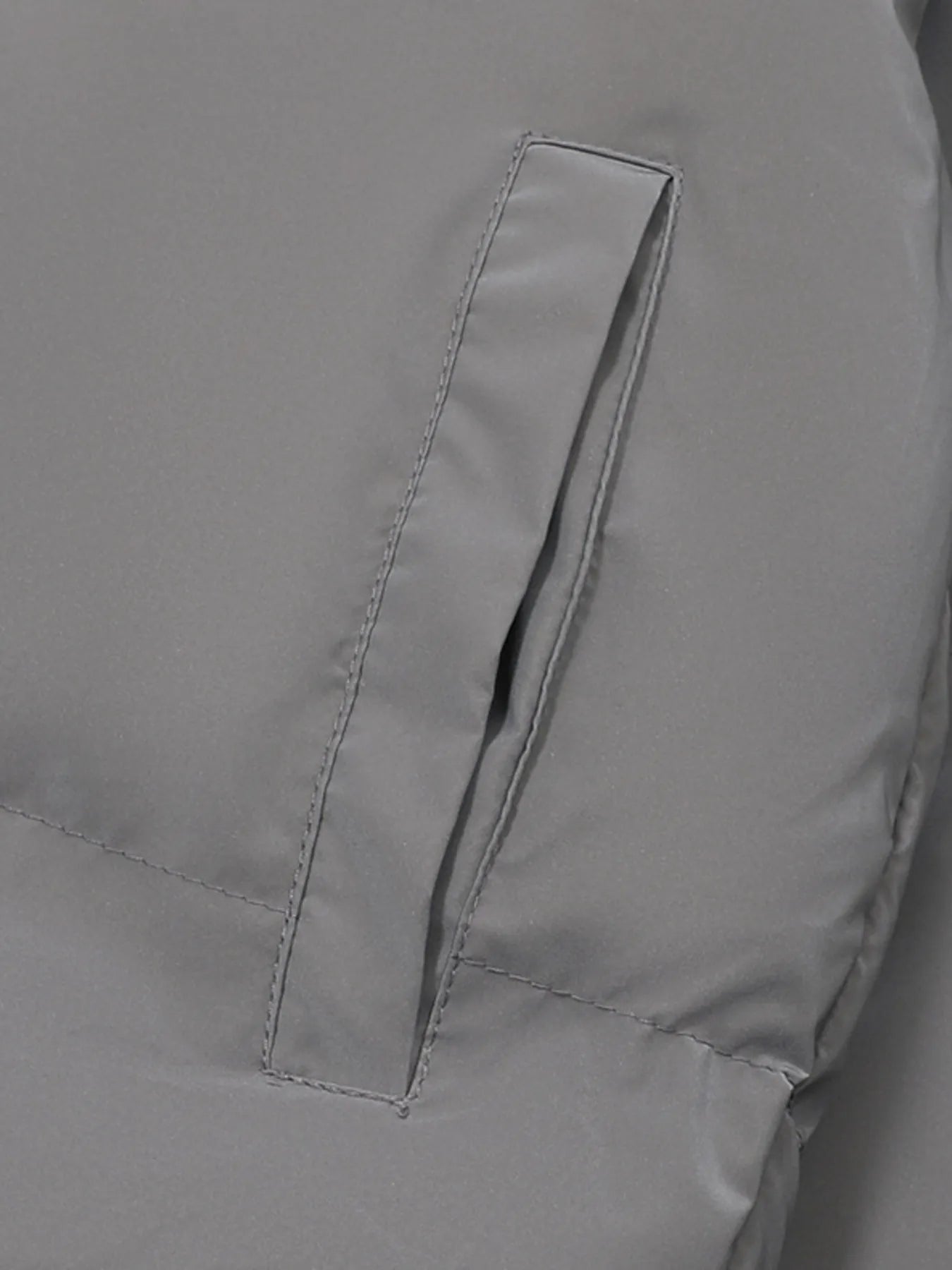 Men's Full Size Quilted Long Sleeve Puffer Jacket Plus Size - Men's jackets by Trendsi | Available at Handbags Specialist Headquarter