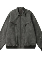 Men's Zip Up Long Sleeve Jacket - Men's jackets by Trendsi | Available at Handbags Specialist Headquarter