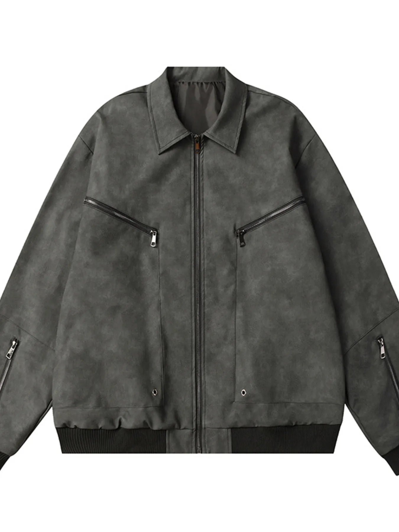 Men's Zip Up Long Sleeve Jacket - Men's jackets by Trendsi | Available at Handbags Specialist Headquarter