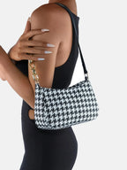 Houndstooth Polyester Handbag - handbags by Trendsi | Available at Handbags Specialist Headquarter