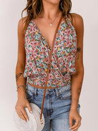 Floral Print Halter Cami - Tops by Trendsi | Available at Handbags Specialist Headquarter