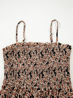 Printed Smocked Bodice Maxi Dress - Maxi Dress by Trendsi | Available at Handbags Specialist Headquarter