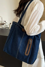 Medium Denim Tote Bag - Tote Bag by Trendsi | Available at Handbags Specialist Headquarter