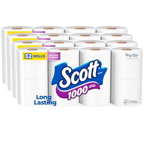 Scott 1000 Toilet Paper, 32 Rolls, Septic-Safe, 1-Ply Toilet Tissue - Toilet Paper by Handbags Specialist Headquarter | Available at Handbags Specialist Headquarter