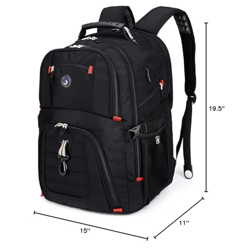 SHRRADOO 50L USB Travel Laptop Backpack - Airline Approved - Backpack Bags by Handbags Specialist Headquarter | Available at Handbags Specialist Headquarter