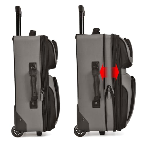 U.S. Traveler Rio Expandable Orange Carry-on -  by Handbags Specialist Headquarter | Available at Handbags Specialist Headquarter