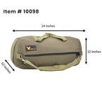Waxed Canvas Military Duffle Bag, Olive Green